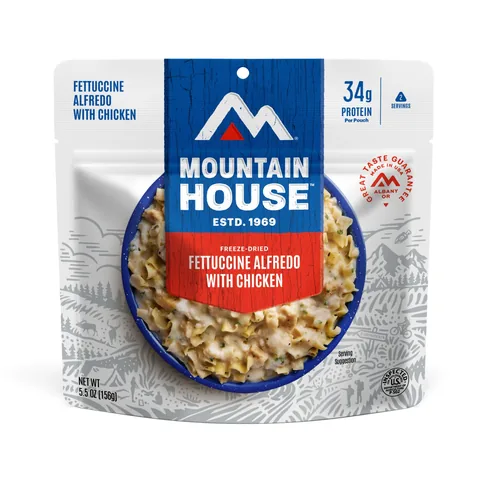 Fettuccine Alfredo with Chicken package, Mountain House