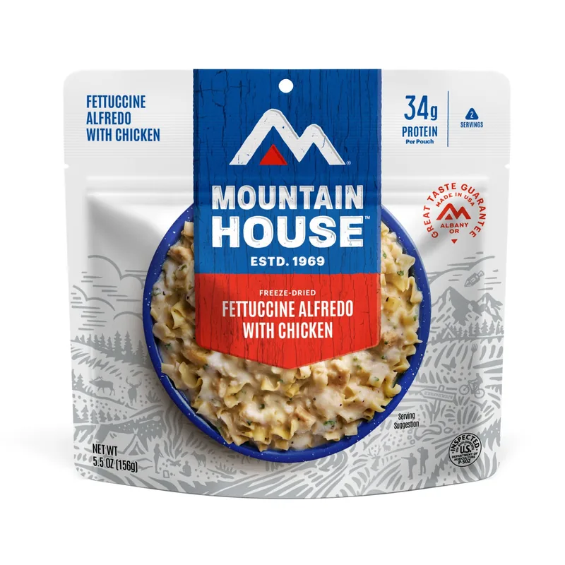 Fettuccine Alfredo with Chicken package, Mountain House