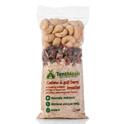 Cashew and Goji Berry Breakfast - 800 kcal package, Tent Meals