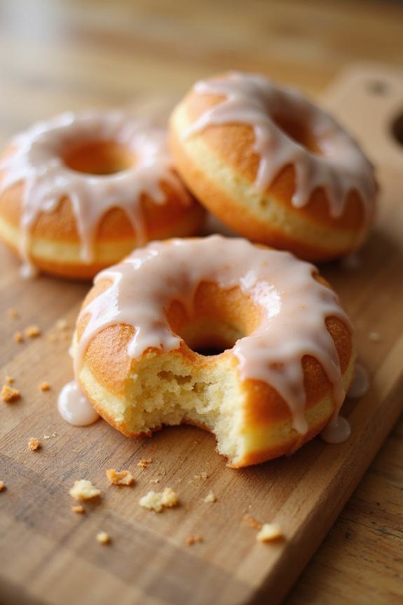 fluffy gluten free baked donuts