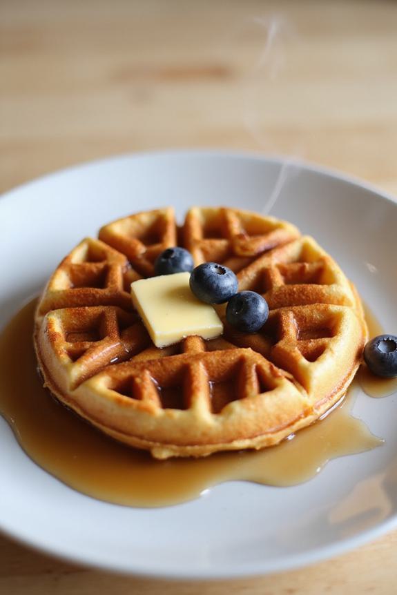 fluffy gluten free waffle technique