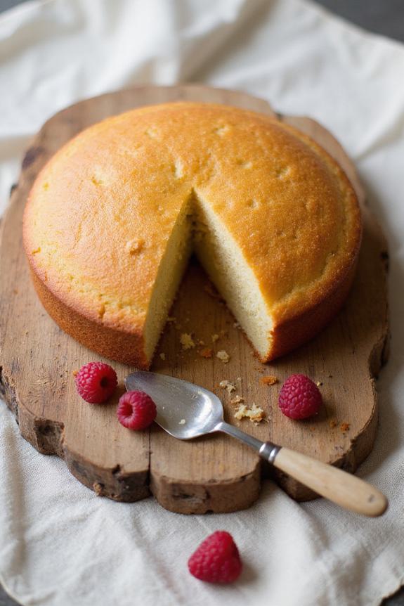 bake sponge cake patiently
