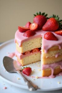 celebratory gluten free strawberry cake
