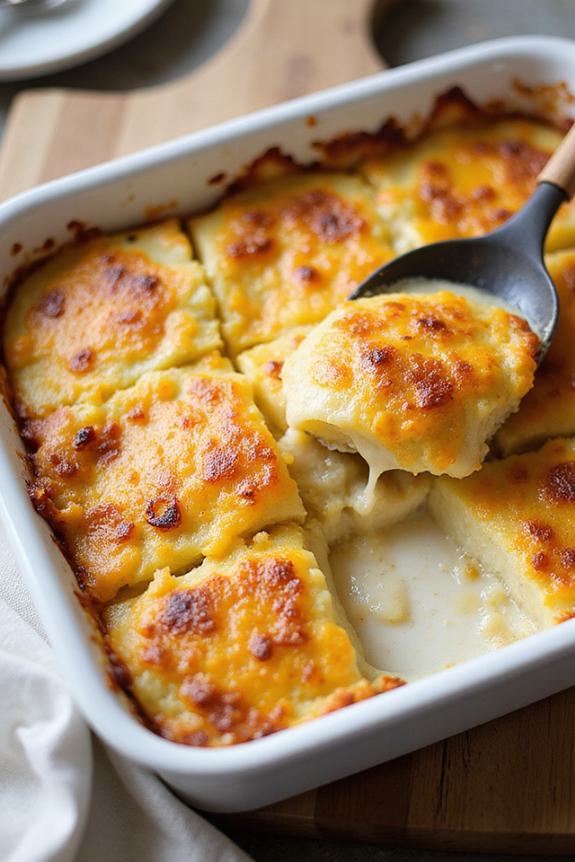 cheesy gluten free potato layers