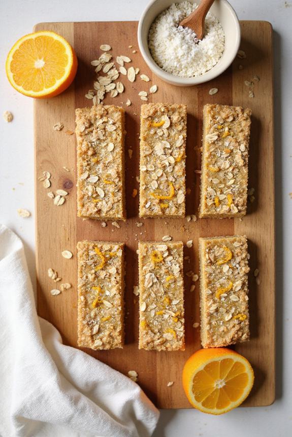 citrus coconut protein bars