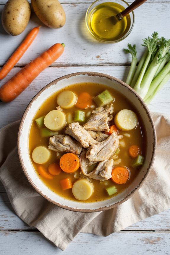 comforting gluten free chicken soup