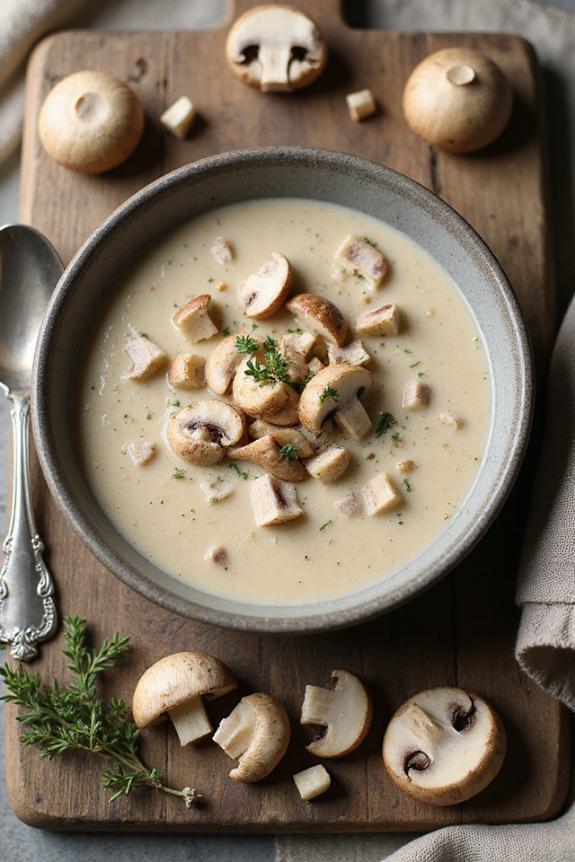creamy gluten free mushroom soup