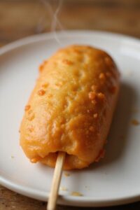 crispy gluten free corn dogs