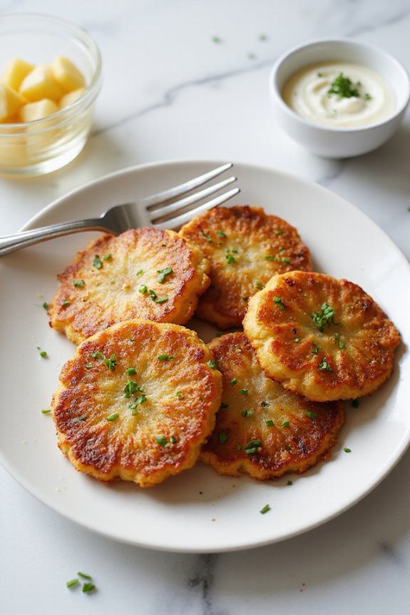 crispy gluten free potato latkes