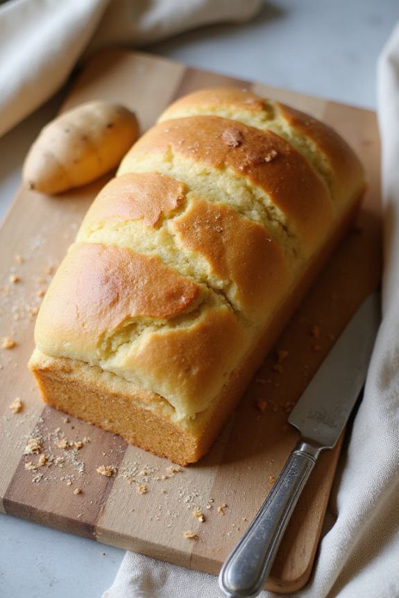 fluffy gluten free potato bread