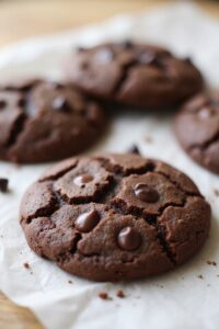 gluten free double chocolate cookies
