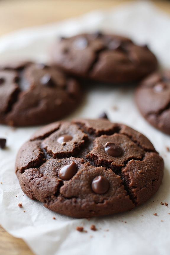 gluten free double chocolate cookies