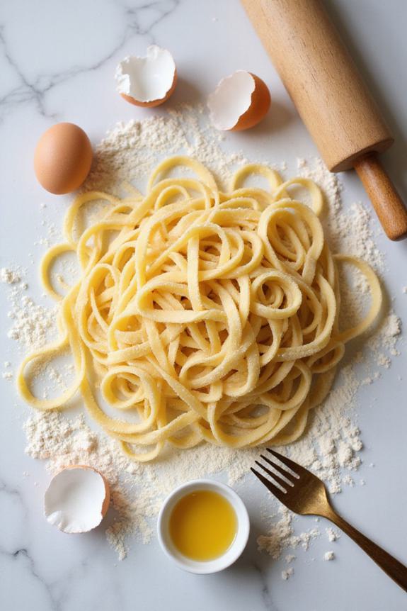 homemade gluten free egg noodles