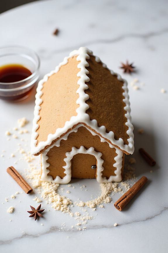 magical gluten free gingerbread house