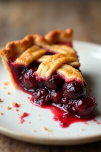 messy cherry pie delight