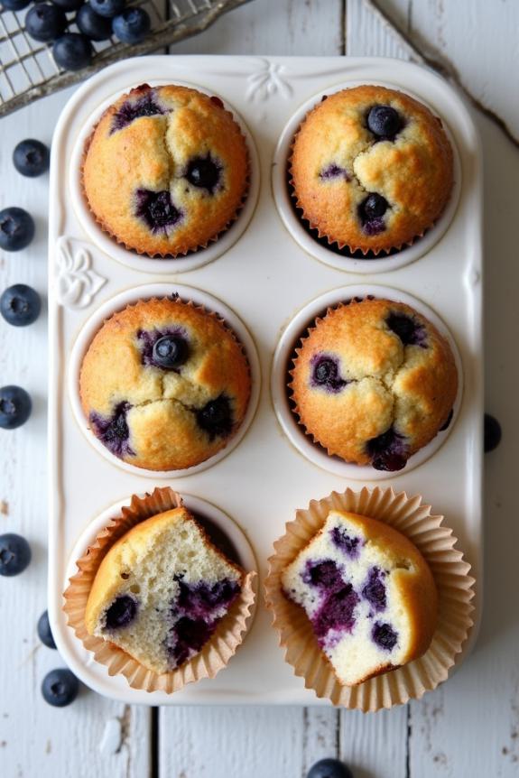 perfect gluten free blueberry muffins