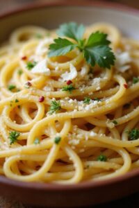 spicy gluten free spaghetti dish