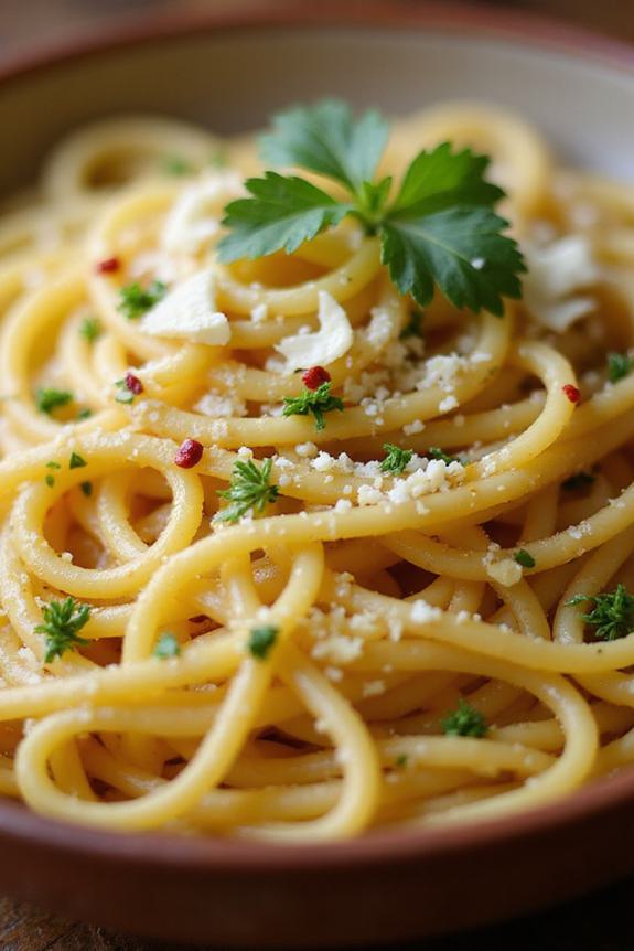 spicy gluten free spaghetti dish