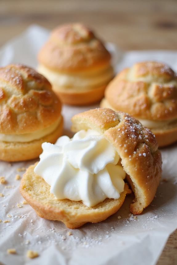 successful gluten free cream puffs